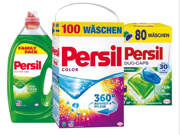 Persil Waschmittelpulver, Flüssigwaschmittel oder Caps