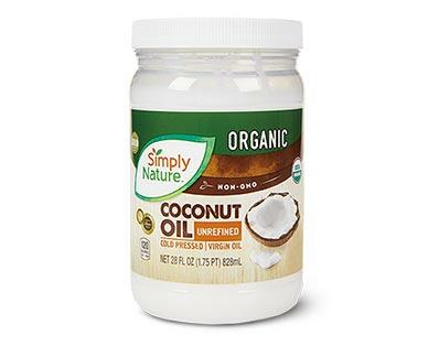 Simply Nature 
 Large Organic Coconut Oil