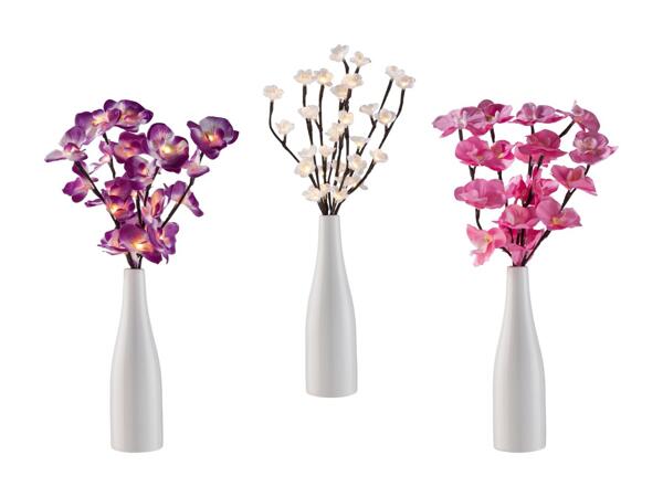 LIVARNO HOME(R) Vase med LED-blomstergrene