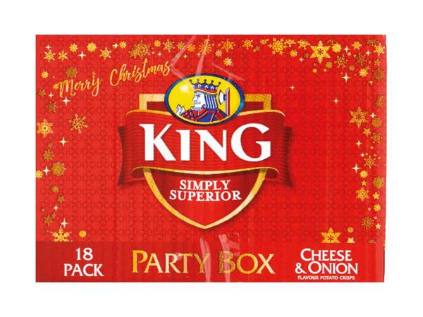 King Cheese & Onion Crisps Christmas Box