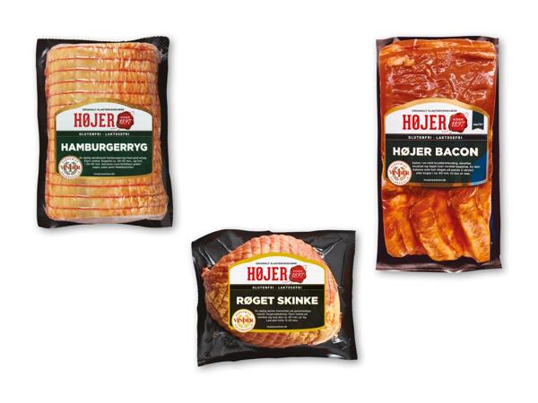 HØJER Røget bacon, hamburgerryg eller skinke