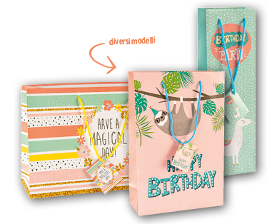 Set di sacchetti porta regalo, 3 pezzi