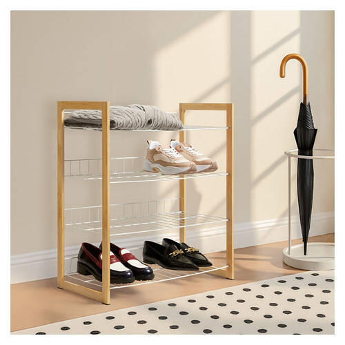 4 Tier Accessory Shelf, White