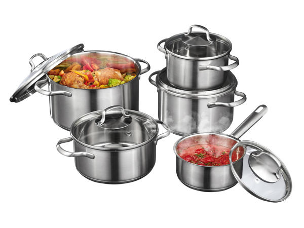 Stainless Steel Pan Set Assortment