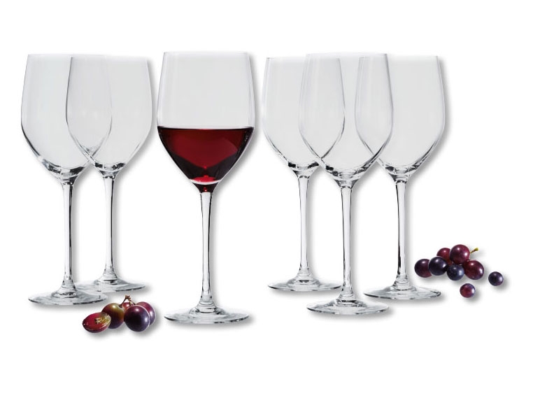 Verres à vin rouge, lot de 6