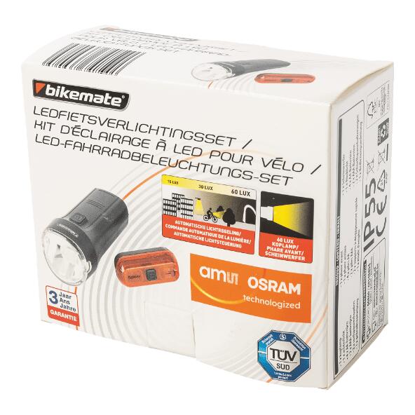 BIKEMATE(R) 				Ledverlichtingsset voor fiets
