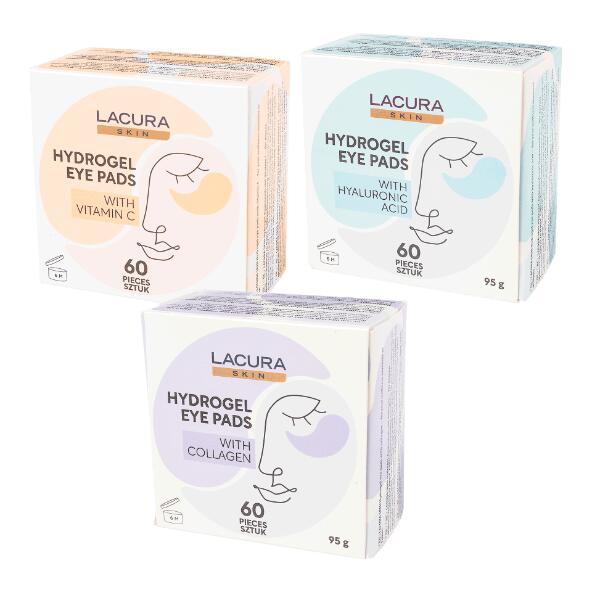 LACURA(R) 				Patchs pour les yeux en hydrogel, 60 pcs