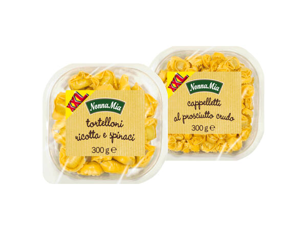 Tortelloni with Ricotta and Spinach or Cappelletti with Raw Ham