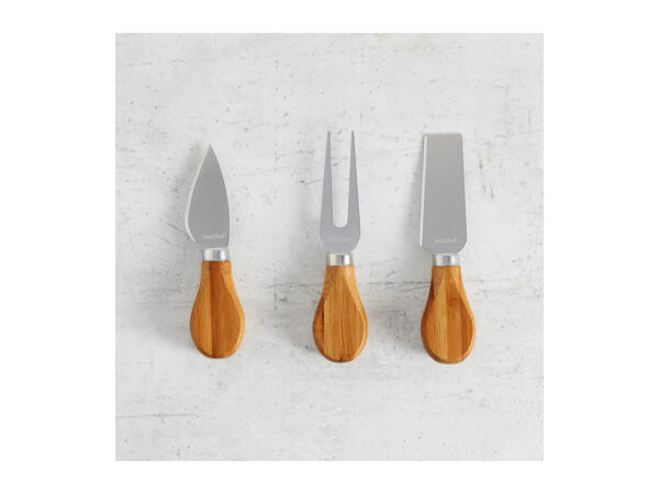 Vonshef Herringbone Cheese Board & Knife Set