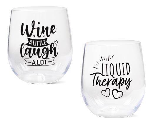 Crofton 4pk Plastic Wine Glasses