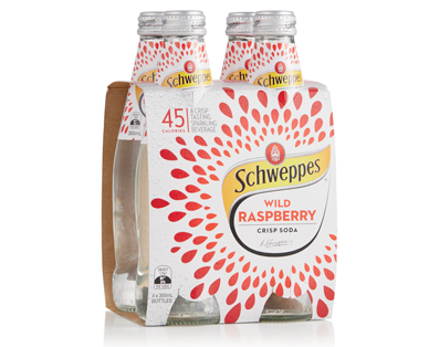 Schweppes Crisp Soda 4 x 300ml