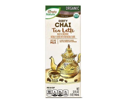 Simply Nature 
 Organic Tea Latte Concentrate Assorted Varieties