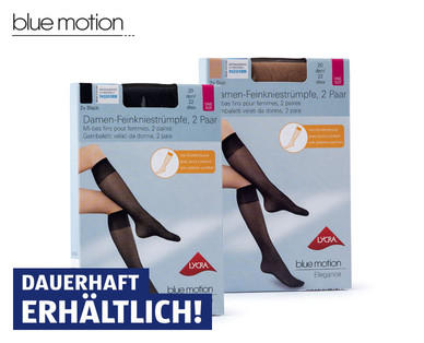 BLUE MOTION Damen-Feinkniestrümpfe, Doppelpkg.