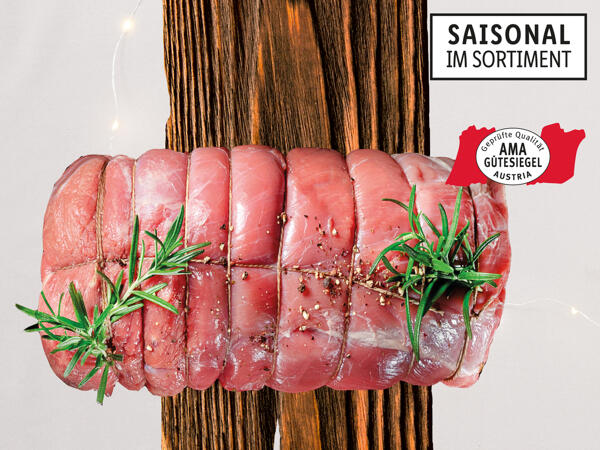 Frischer Kalbs-Rollbraten aus Tirol