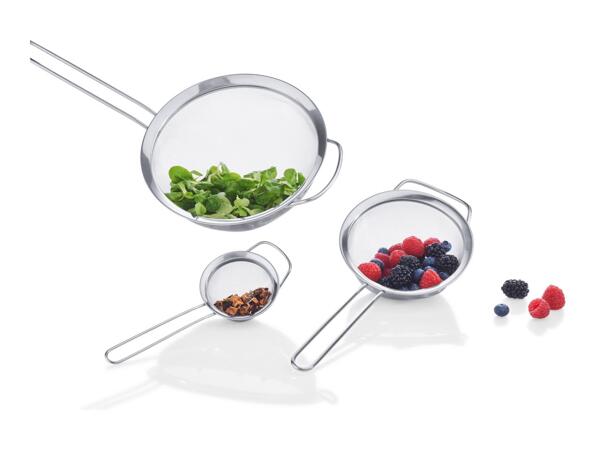Ernesto Stainless Steel Sieves - Set of 3