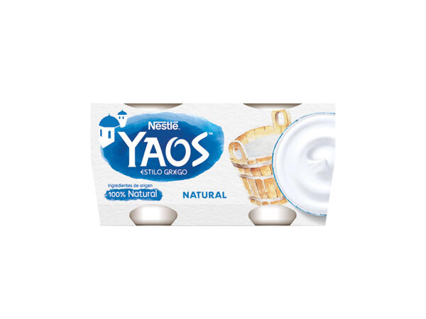 Yaos(R) Iogurte Grego Natural/ Magro de Morango