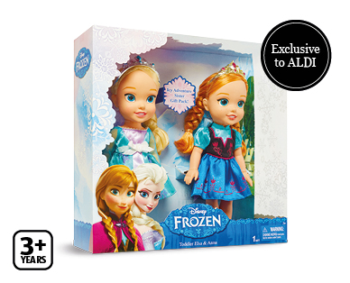 FROZEN TODDLER DOLLS 2PK