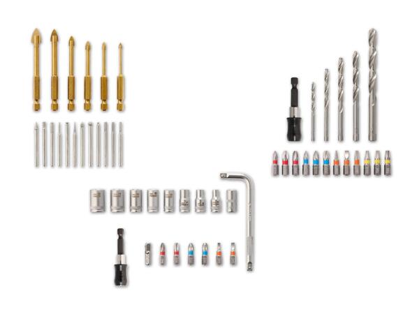 Bit-/Bohrer-/Stecknuss-Set, 18-teilig