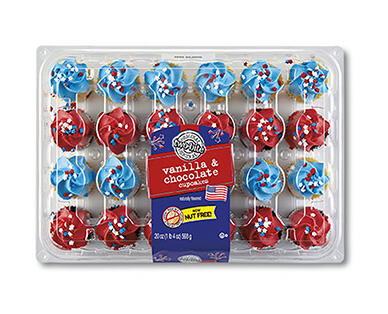 Two Bite Chocolate & Vanilla 24-Count Mini Cupcakes