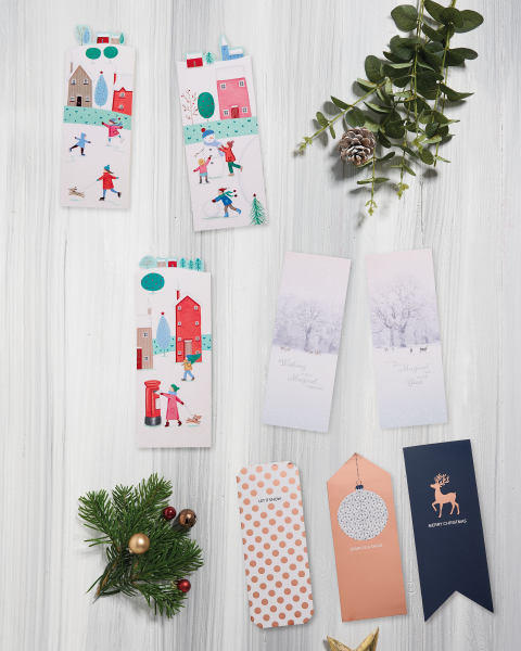 24 Village Scene Christmas Cards