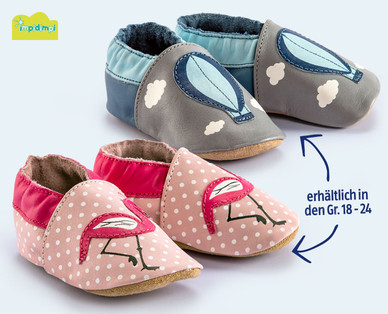 IMPIDIMPI Baby-/Kleinkinder-Hausschuhe aus Leder