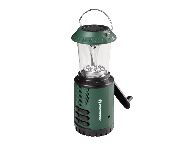 BRESSER Camping Solar Lamp and Radio