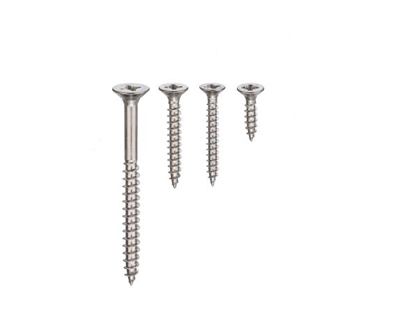 Parkside Stainless Steel Chipboard Screws/​Sheet Metal Screws - 260 Pieces