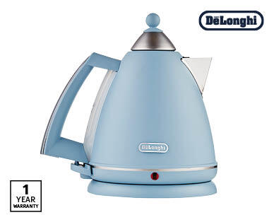 De'Longhi 1.7L Blue or Cream Argento Kettle