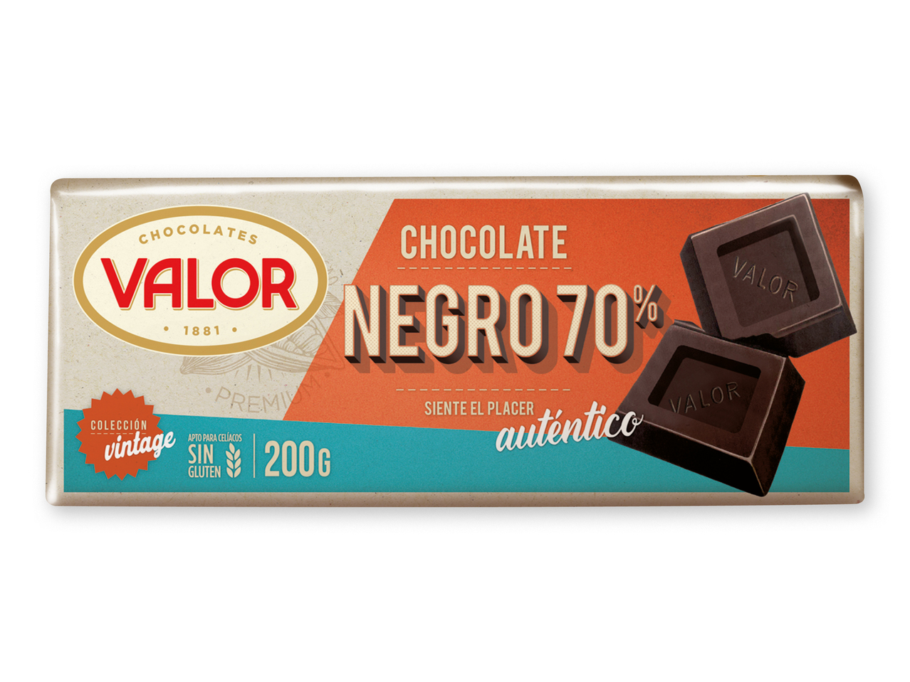 "VALOR" Chocolate negro 70%