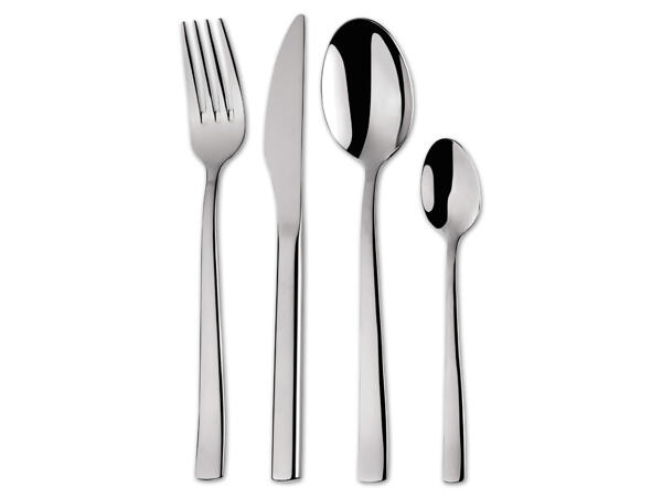 Edelstahl-Besteck-Set, 24-teilig
