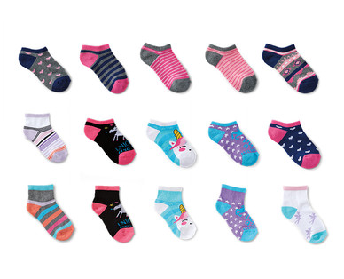 Lily & Dan Girls' 6-Pair No-Show, Ankle or Crew Socks