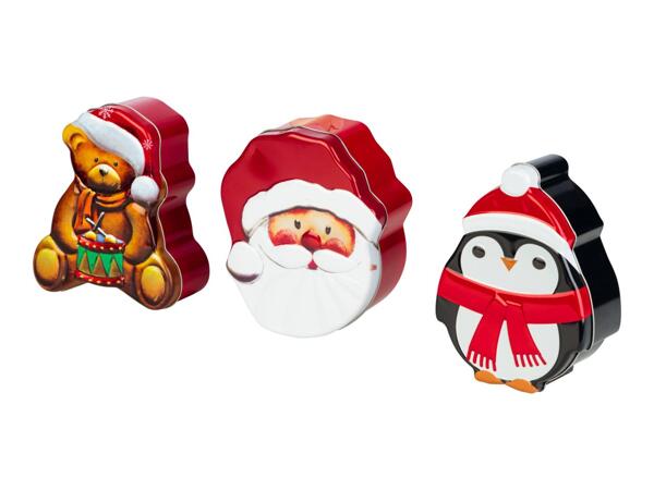 Livarno Home Christmas Tin Set - 3 Piece Set