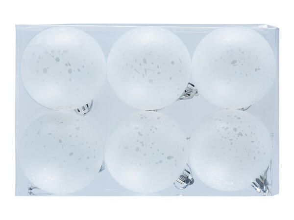Livarno Home Christmas Baubles - 6 pack