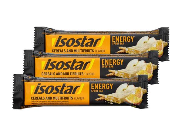 Barre Energy Isostar Multifruits, pack de 3