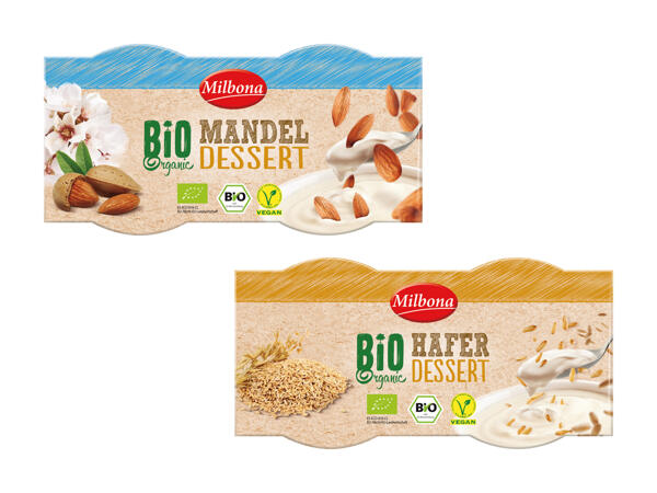 Dessert à l'avoine/dessert à l'amande bio