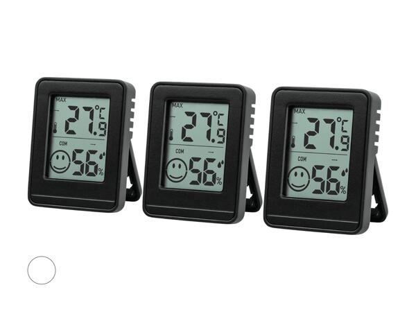 Thermo- und Hygrometer, 3er Set