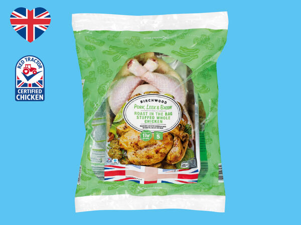 Birchwood Pork, Leek & Bacon Roast in the Bag Stuffed Whole British Chicken