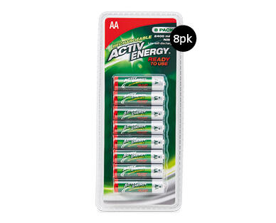 Rechargeable Batteries 8pk
