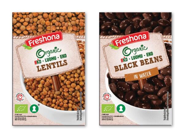 FRESHONA Økologiske bønner eller linser