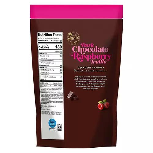 Gluten Free Dark Chocolate Raspberry Flavored Truffle Granola, 11 oz