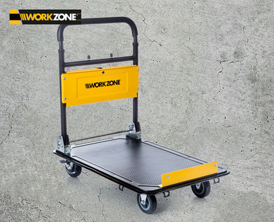 WORKZONE Plattformwagen mit Teleskopgriff