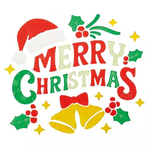 Holiday Gel Clings - Merry Christmas