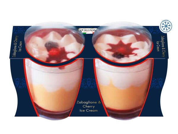 Italiamo Zabaglione & Cherry Ice Cream Dessert