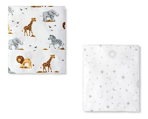 Little Journey Crib Sheet or 2PK Bassinet Sheets