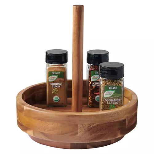 Rotating Wooden Caddy