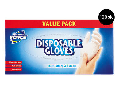Disposable Latex Gloves 100pk