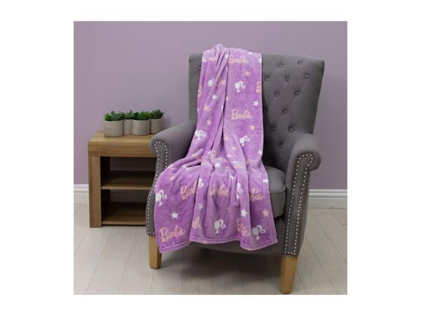 Barbie Purple Fleece Blanket & Cushion