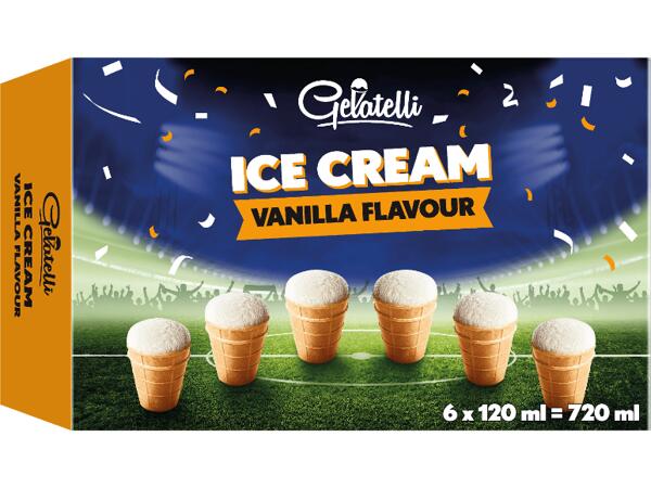 Glass med vaniljsmak i rån