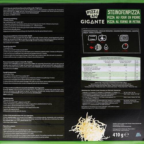 PIZZ'AH Gigante, Mozzarella