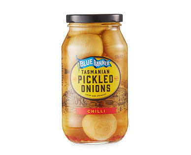 Blue Banner Pickled Onions with Chilli 525g